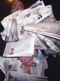 late editions of newspapers